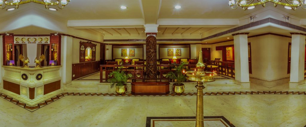 inside view of krishna inn- hotel in guruvayoor